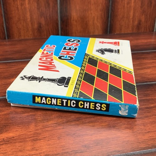Magnetisches Schachspiel Vintage 80er Jahre Made in Japan Kunststoff tragbar klein - Bild 2 von 11