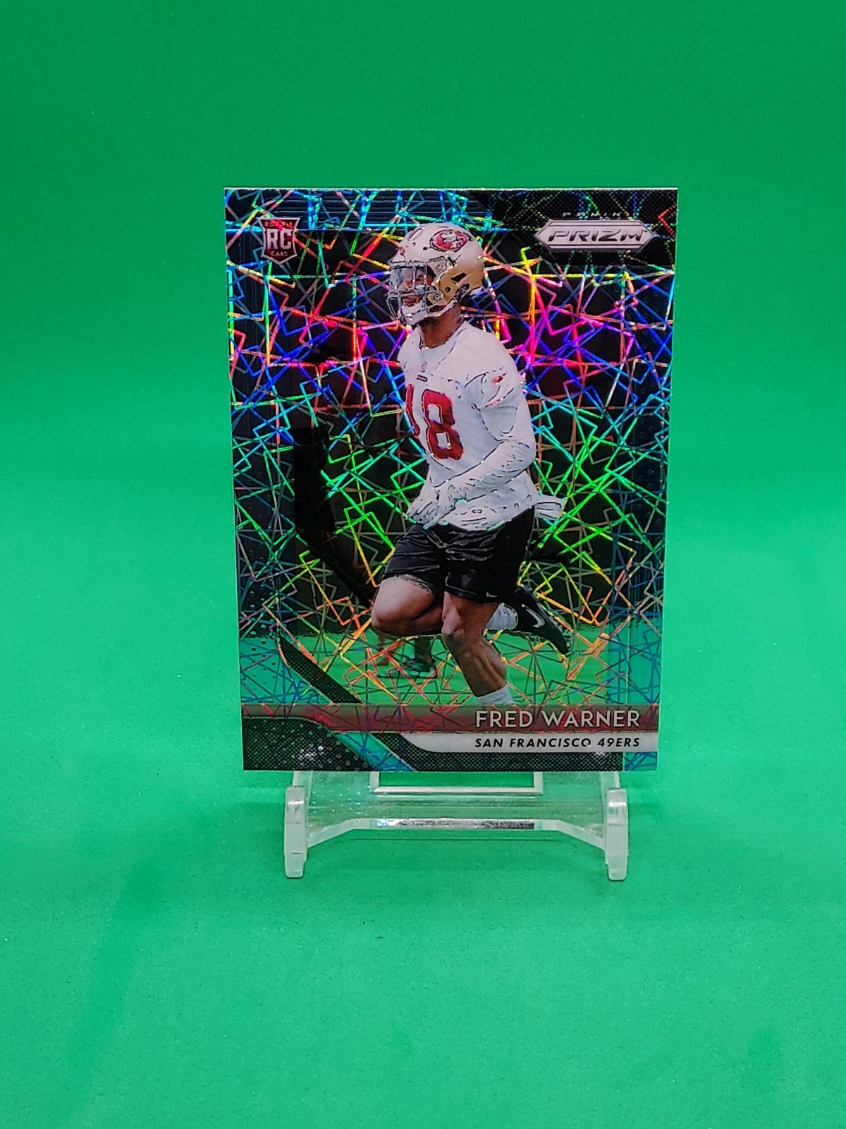 2018 Panini Prizm - Rookie Fred Warner #257 Lazer Prizm (RC)