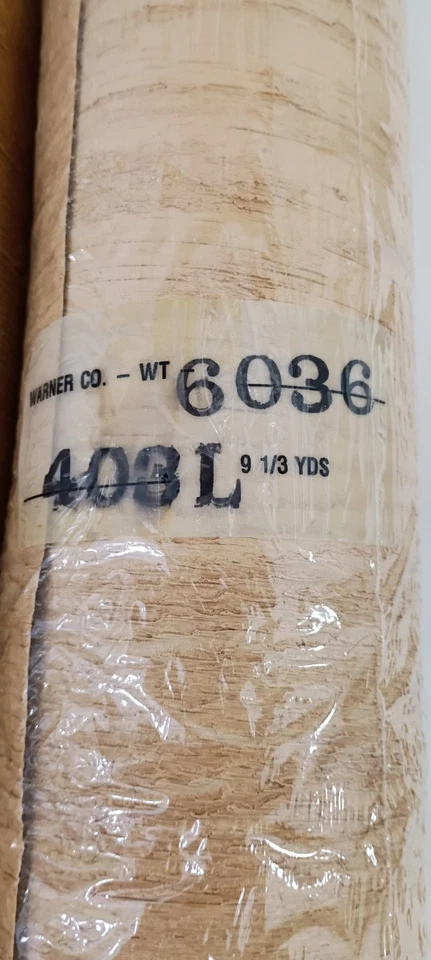 RARE VINTAGE WALLPAPER ROLLS WOOD GRAIN TEXTURED ROLL LOT 27" X 80' - Image 2 of 4