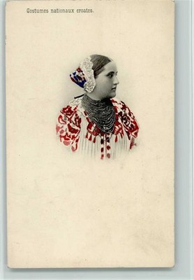 13004377-Croatia-woman portrait with many chains around the neck costume
