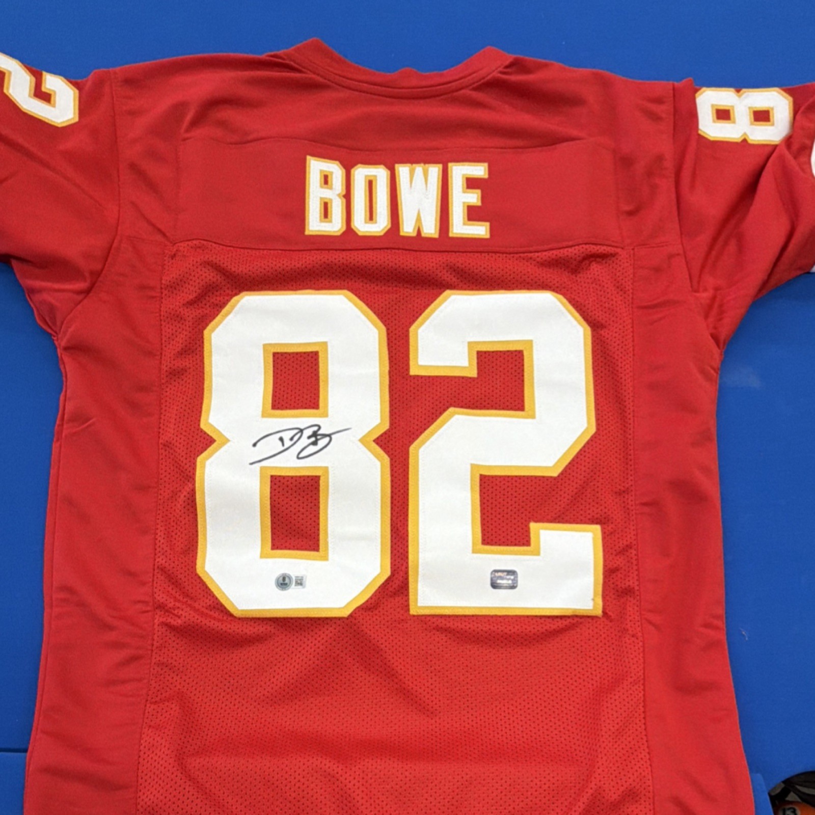Dwayne Bowe Kansas City Chiefs Autographed Original Football Jersey Red #82 FA