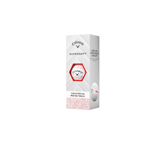 Callaway Golf Ball SUPERSFOT 25 RED SPLATTER 1 Dozen (12 Pieces) 2 Piece Constru - Picture 4 of 4