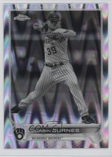 2022 Topps Chrome Sonic Black & White RayWave Refractor Corbin Burnes #167 k2y