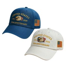 Baseball Cap United States 250th Anniversary Hat Suitable for Multiple Occasion