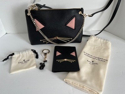 NEW Kate Spade Cat Crossbody Bag/Passport Wallet/Keychain~~Jazz