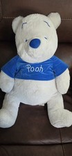 Disney Store Winnie the Pooh Winter Plush White Bear Blue Shirt 2012 M1260X0001