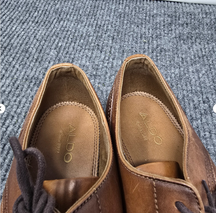 Aldo Shoes Mens Size 11 Brown Wingtip Derby Oxford Dress  display picture 3
