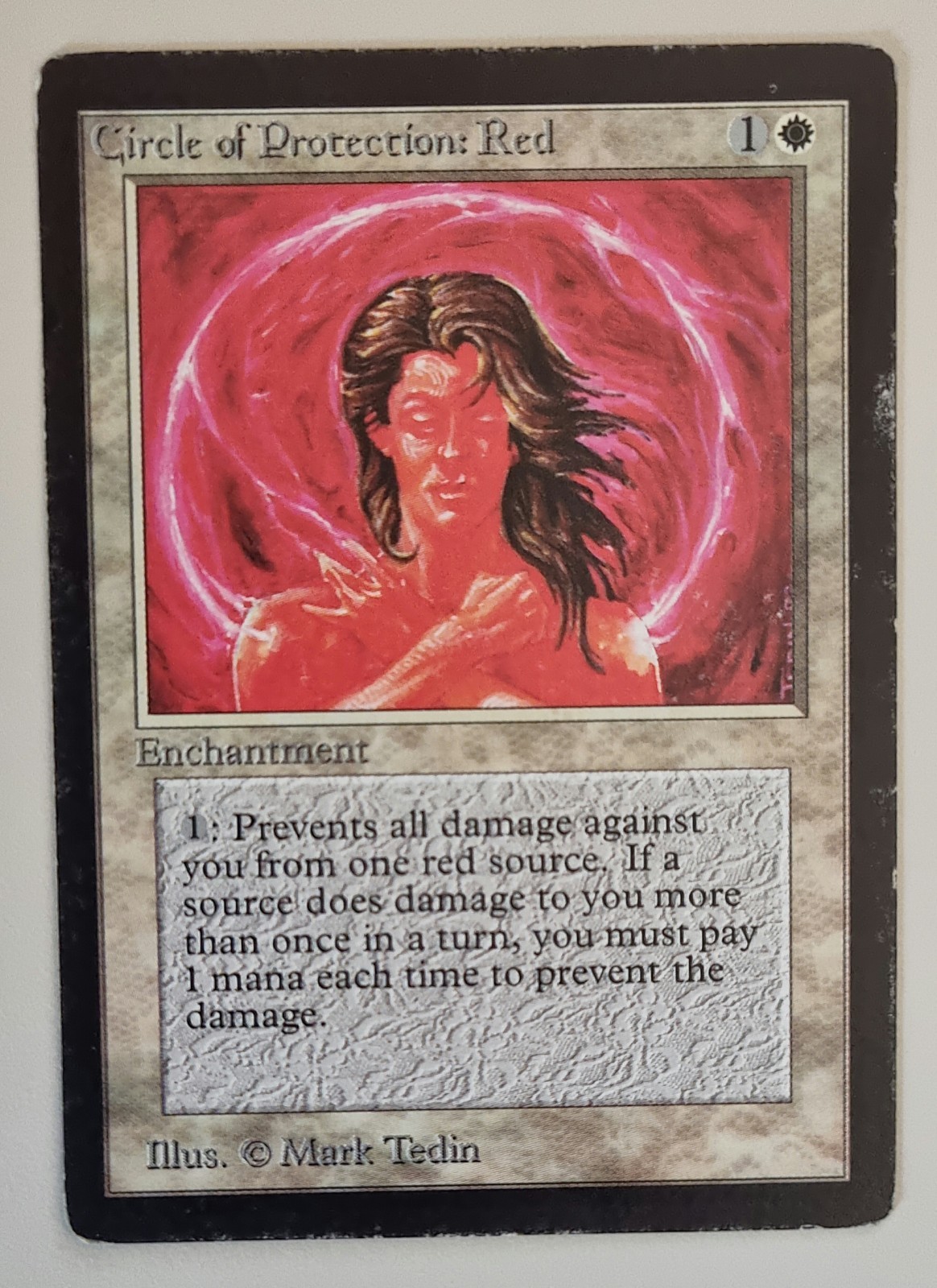 MTG Magic the Gathering - Circle of Protection: Red - Beta - GD