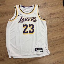 NWOT Nike Lakers LeBron James Association Edition Authentic Jersey Men's Size XL