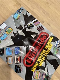 NES Insert Now You&rsquo;re Playing Power Original Nintendo Console NES POSTER 1988