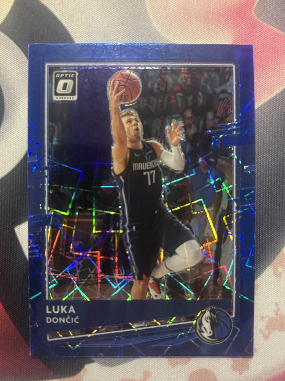 2020-21 Donruss Optic Luka Doncic #86 Blue Velocity NM Mavericks Lakers