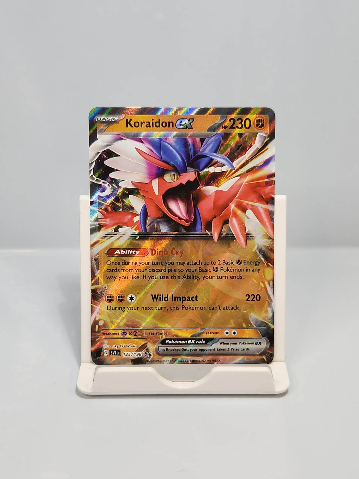 Koraidon ex 125/198 Double Rare SV01: Scarlet & Violet Base Set Pokemon Card