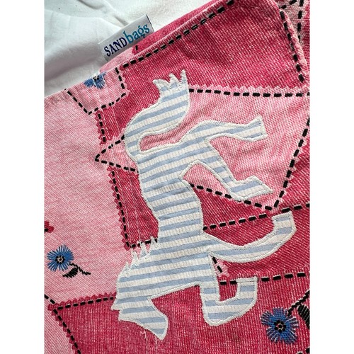 Seltene Handtasche Stoffhandtasche Sandsäcke Marke Vintage Pferd Umhängetasche DoubleFabric - Bild 10 von 17