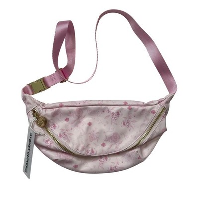 NEW Stoney Clover Lane Pink Floral Jumbo Fanny Pack Cottagecore Coquette