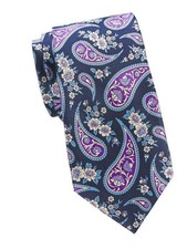 ROBERT GRAHAM PAISLEY PURPLE Men's Neck Tie NWT