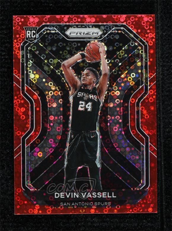 2020-21 Panini Prizm Fast Break Red Prizm 43/125 Devin Vassell #252 Rookie RC