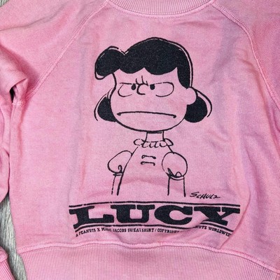 Marc Jacobs x Peanuts Lucy Kinder Sweatshirt Rosa 102 cm Vintage Neu