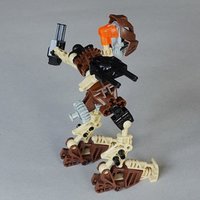 2001 LEGO Bionicle Pohatu Toa 8531 Complete Figure w/Canister - No Boulder/Rock