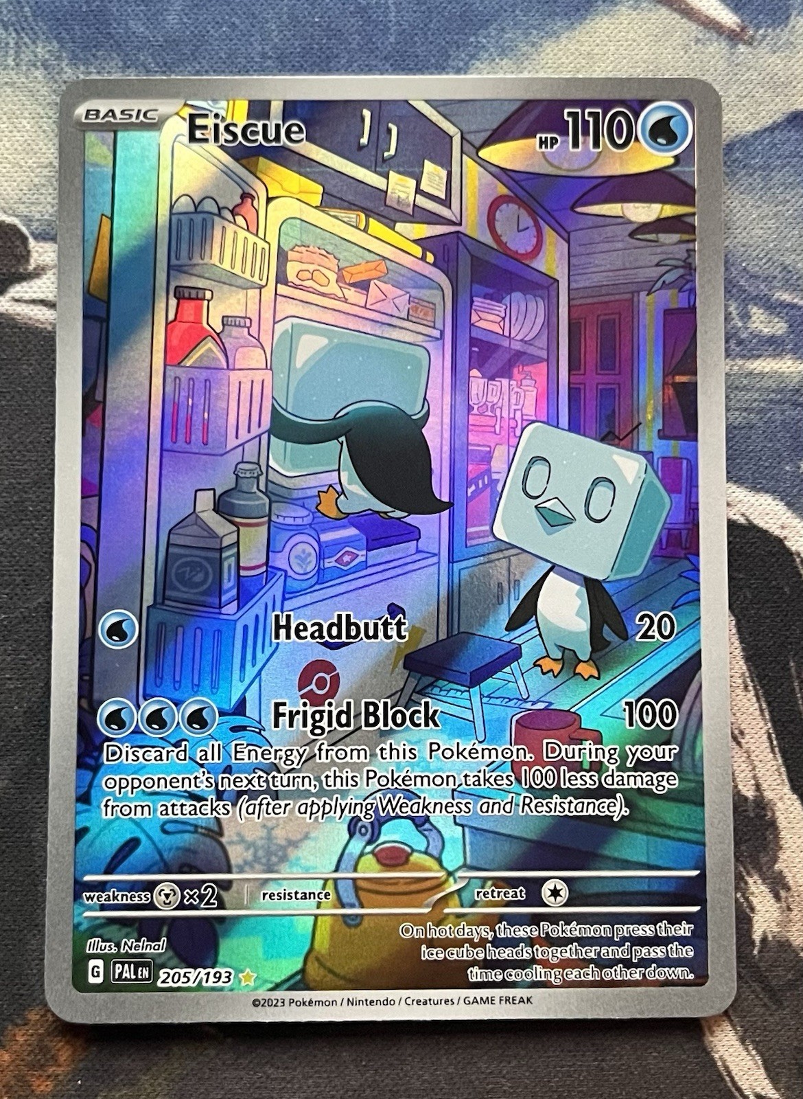 Pokemon Card - Eiscue - 205/193 - Paldea Evolved - 2023