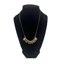 Parklane Gold-Tone Leaf Pendant Necklace 17 Inches