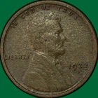 1922-D Lincoln Wheat Cent Extremely Fine XF Coin, Scratch, Corrosion #34868