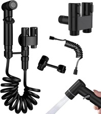 Toilet Shattaf Adapter Hose Bidet Spray Stainless Steel Handheld Shower Head US