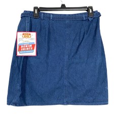 Route 66 Blue Denim Wrap Skirt Size 30" Waist