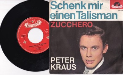 Peter Kraus Schenk mir einen Talisman Schallplatte Vinyl Single 7 '' Polydor 1963