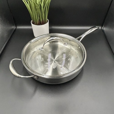 #ad Princess House 11” Skillet W Lid Healthy Cook Solutions Stainless Steel $72.99
