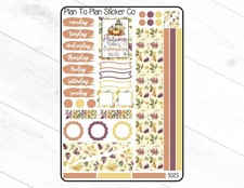 5023 Autumn Leaves Journaling Kit Planner Stickers.