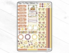 5023~~Autumn Leaves Journaling Kit Planner Stickers.