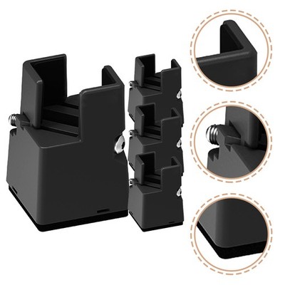 4 Pcs Aufstehhilfe Bett Bettaufrichter Möbelerhöhungen Verstellbar