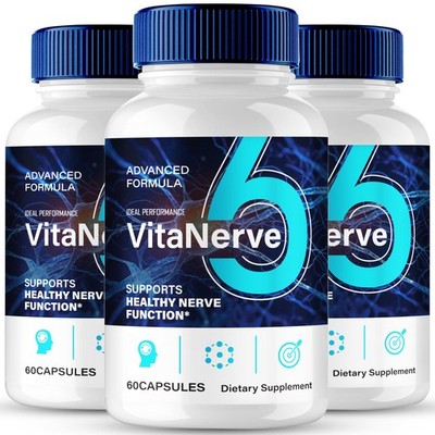 Vita Nerve 6 Health Nervous System Supplement - 180 Capsules (3 Pack)