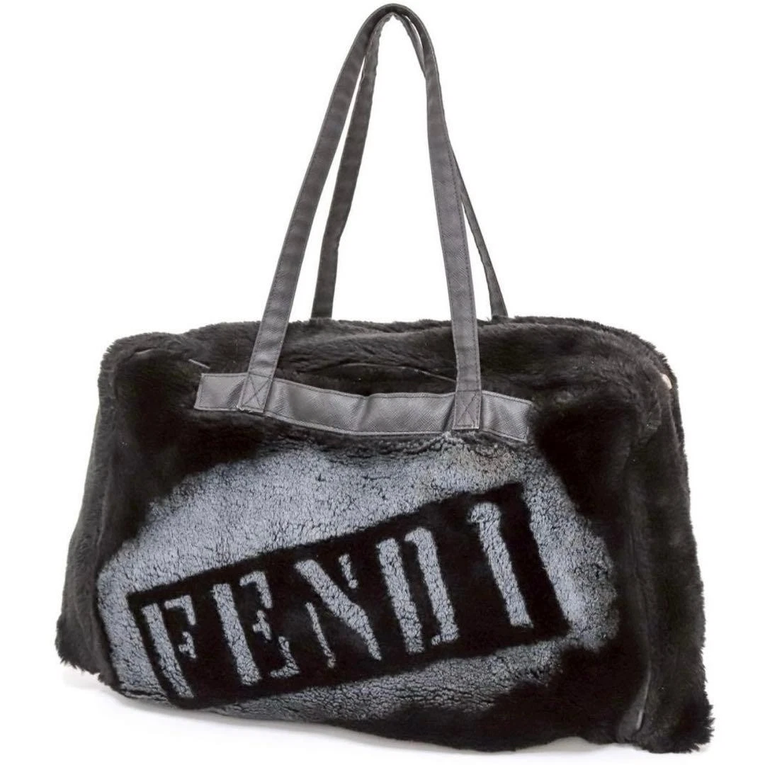 FENDI ファー　トートバッグ　ハンドバッグ　毛皮　ハラス　レザー　ロゴ Fendi Fur Tote Bags for Women for sale | eBay