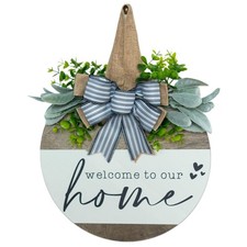 Welcome Sign for Front Door Wreath, Modern Rustic Farmhouse Decor, Wreaths fo...