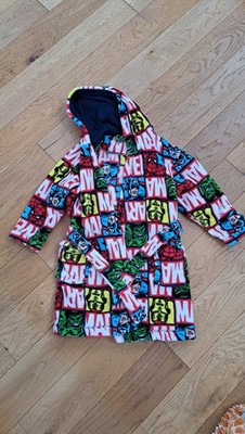 George flauschiger Morgenmantel mit Marvel Comics Figuren 4-5 Jahre 104-110cm