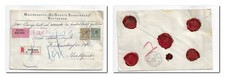 Netherlands 1927 registered cover to Germany with wax seal stamps