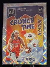 Kiki Iriafen Rookie Card CRUNCH TIME Diamond Holo SSP 2025 Panini Donruss WNBA