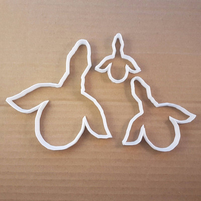 Ente Gans Fliege Vogel Gänse Form Ausstecher Teig Keks Tier Fondant scharf