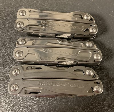 Lot Of 3 Leatherman Multitools REV WINGMAN SIDEKICK Nice Condition Free Shipping