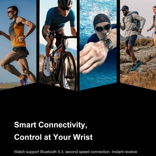 2.01" Wojskowy inteligentny zegarek do męskiego sportu tętno fitness tracker zegarek na rękę - Zdjęcie 20 z 22