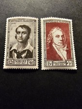 FRANCE TIMBRE CÉLÉBRITÉS SURCOUF TALLEYRAND N°894/895 NEUF ** LUXE MNH 1951