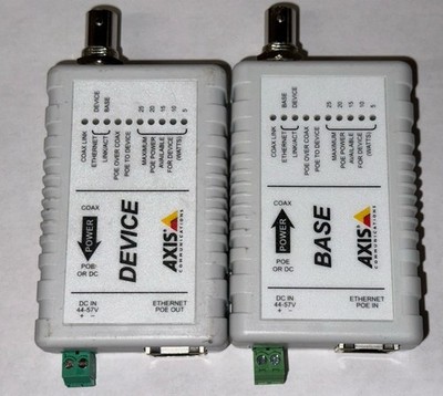 AXIS T8640 PoE+ Over Coax Adapter Kit ( T8641 + T8642 )