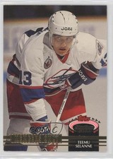 1992 Stadium Club Members Only Scoreboard Teemu Selanne (Away/White Jersey) k2t