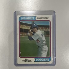 Topps baseball 1974 Bill Russell #239 Los Angeles Dodgers MLB Base Set Card