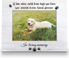 FLDAS Dog Memorial Picture Frame - 8x10  5x7, Pet Memorial Gifts - In Loving...