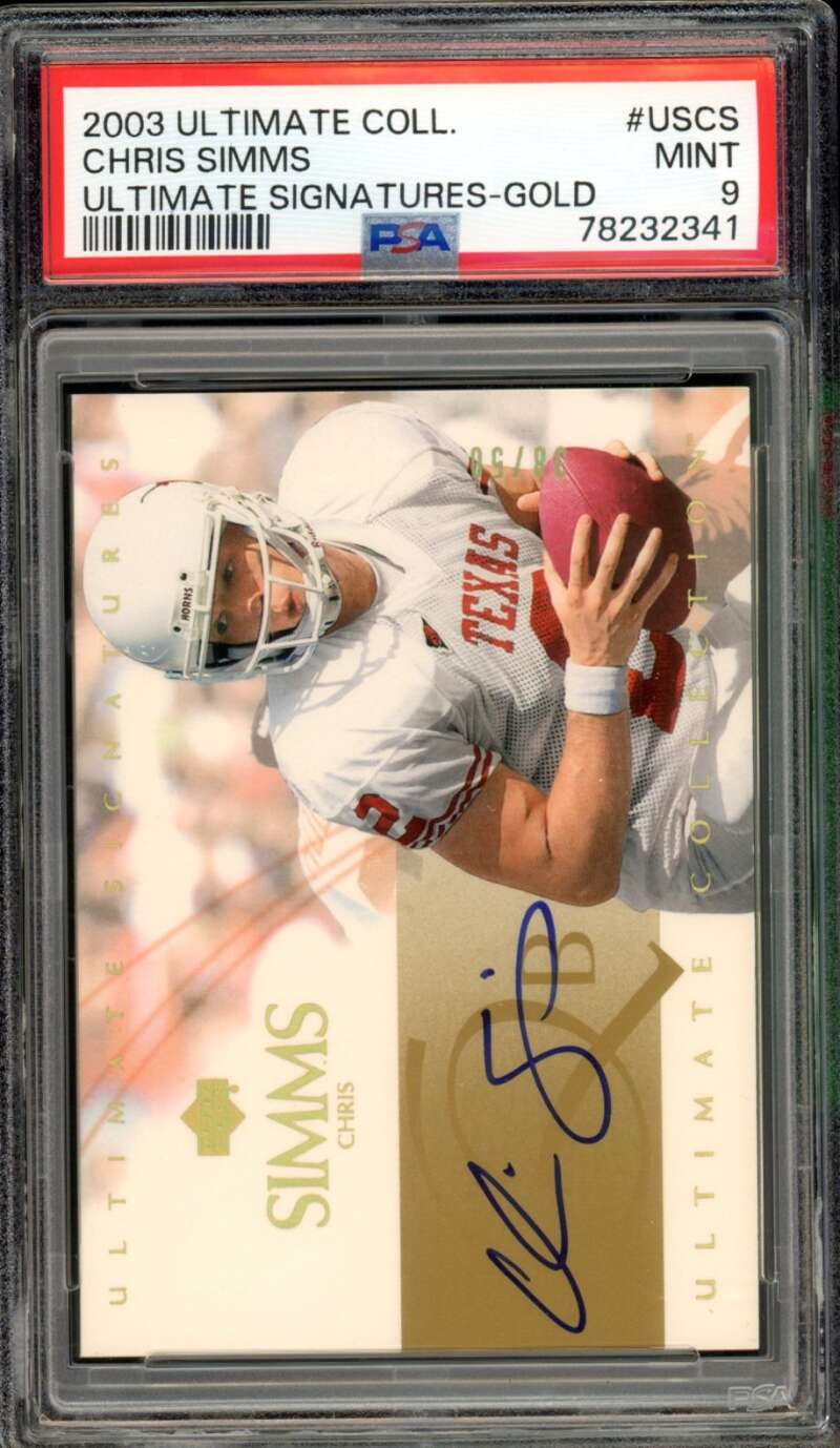 Chris Simms Ultimate Collection Ultimate Signatures #USCS Ultimate Signatures-Gold