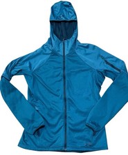 Under Armour Blue Hooded Jacket Women's Small UA Coldgear Infrared Shield Fitted