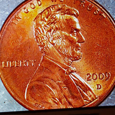 2009-D Lincoln professional yearsCopper-Plated Zinc Red
