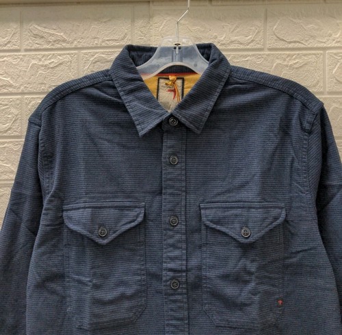 New Relwen Men's Utility Workshirt Navy Black Size XL - Picture 2 of 5